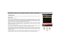 Desktop Screenshot of clubrestaurant.cz